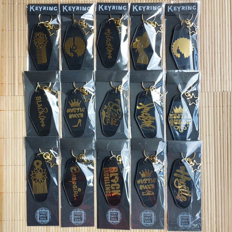 Afrocentric Inspirational Keychains - Home Sweet Soul
