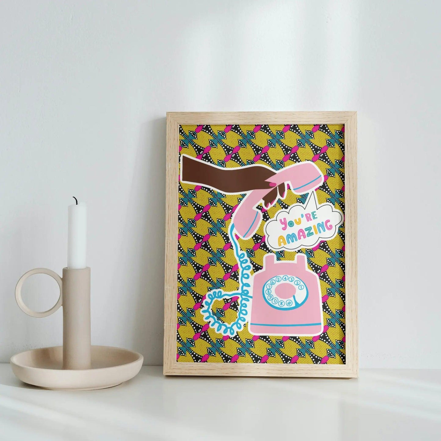 African Ankara Your'e Amazing Wall Art Poster - Home Sweet Soul