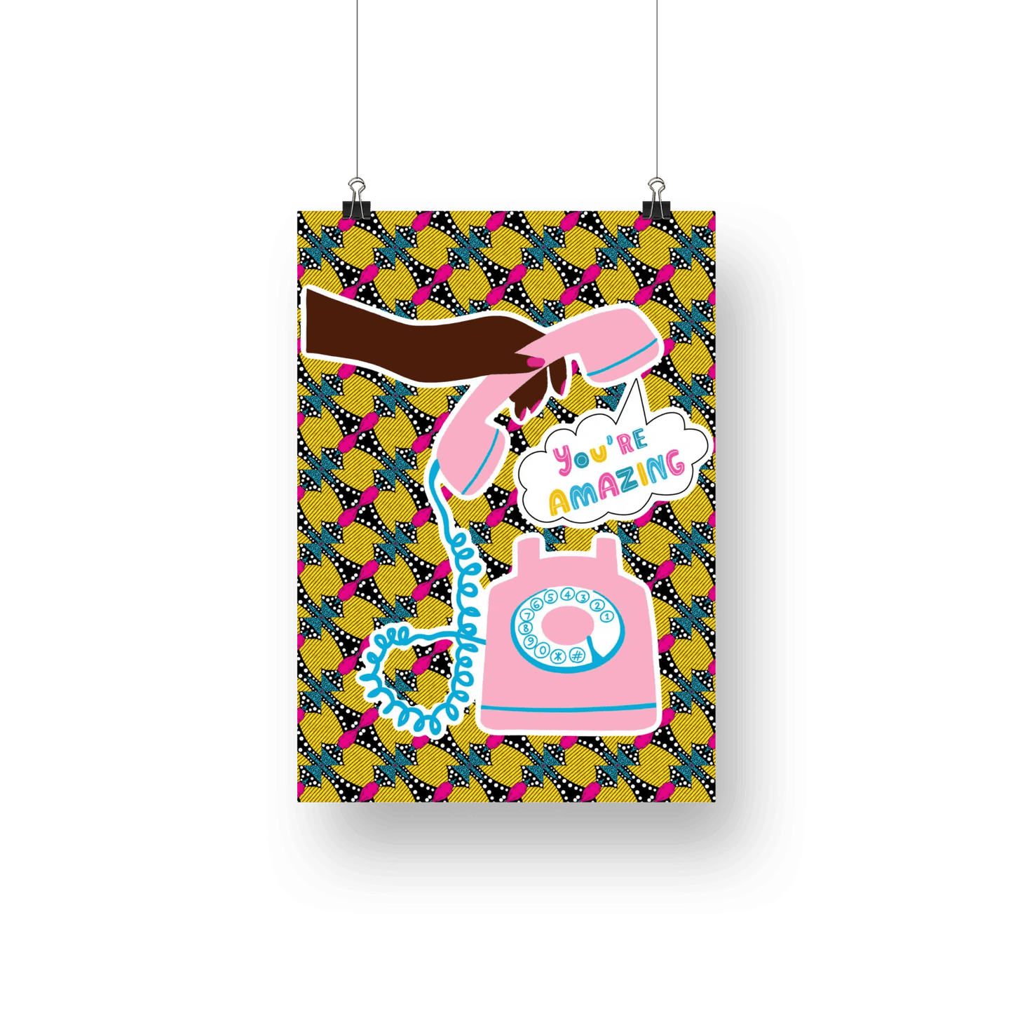 African Ankara Your'e Amazing Wall Art Poster - Home Sweet Soul