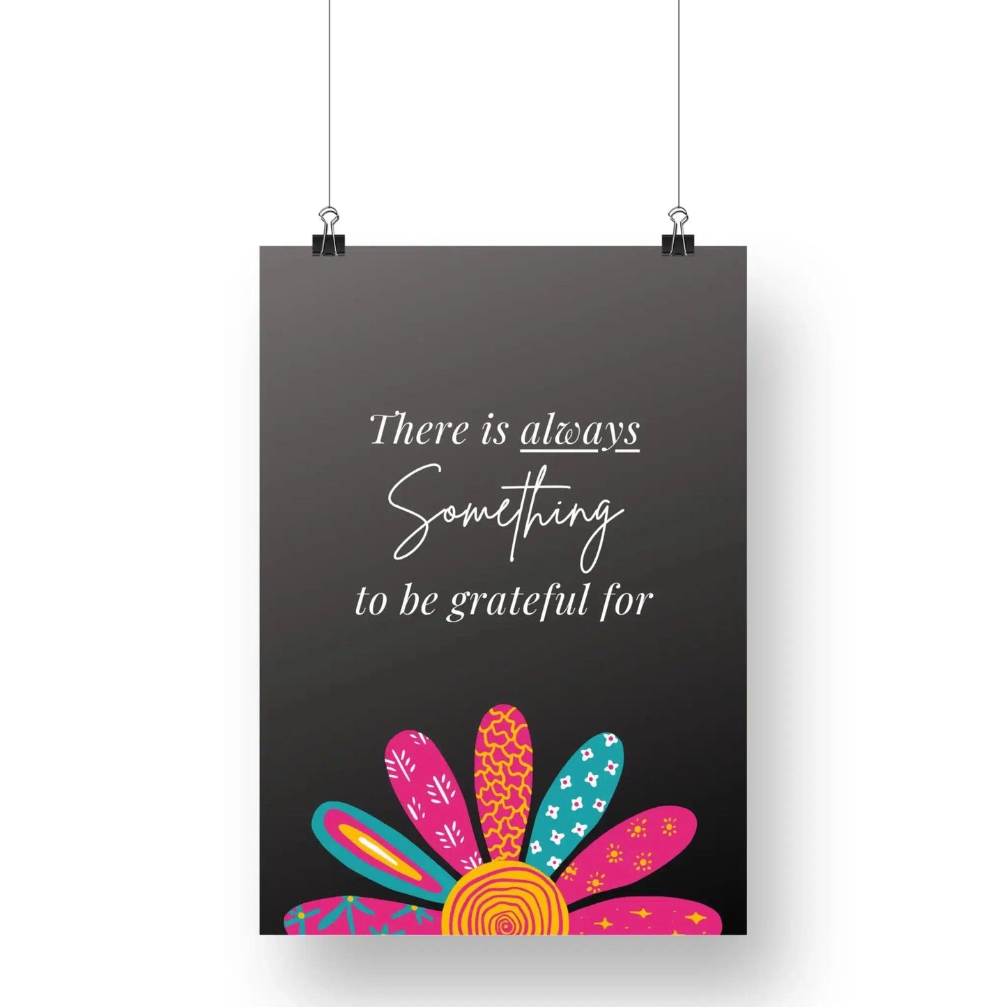 Motivational 'Grateful' Art Print Poster - Home Sweet Soul