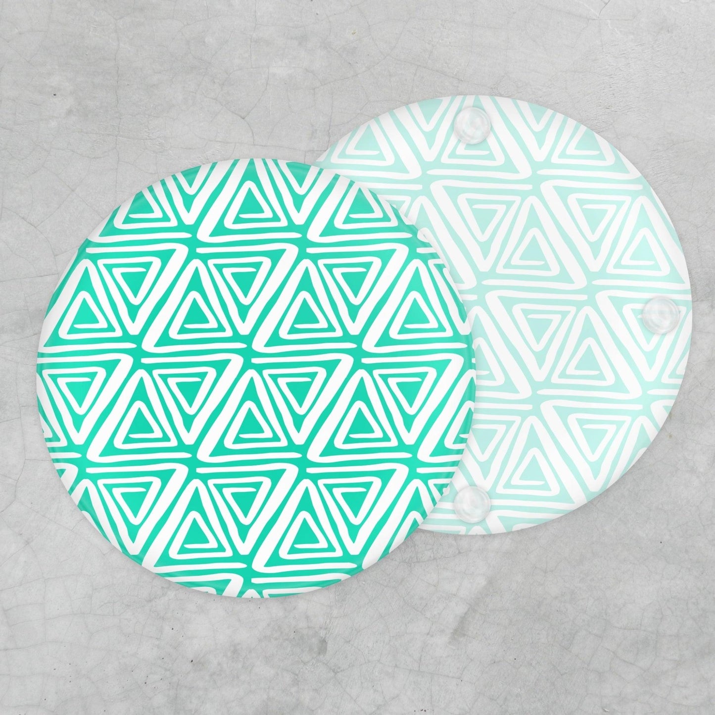 Glass Coaster Teal 1 - Home Sweet Soul