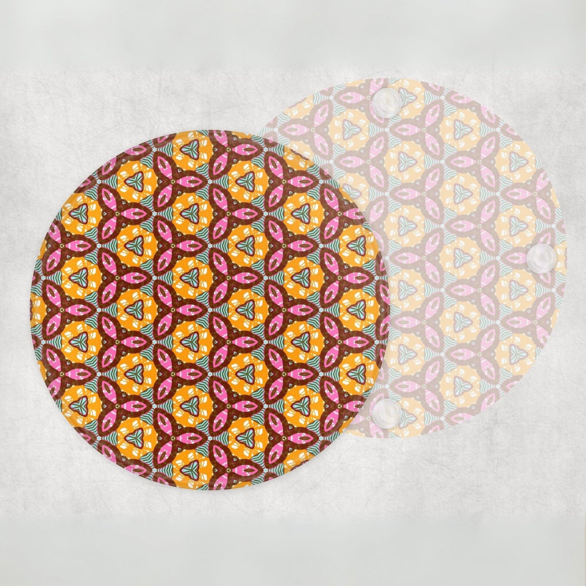 Glass Coaster - Orange 4 - Home Sweet Soul