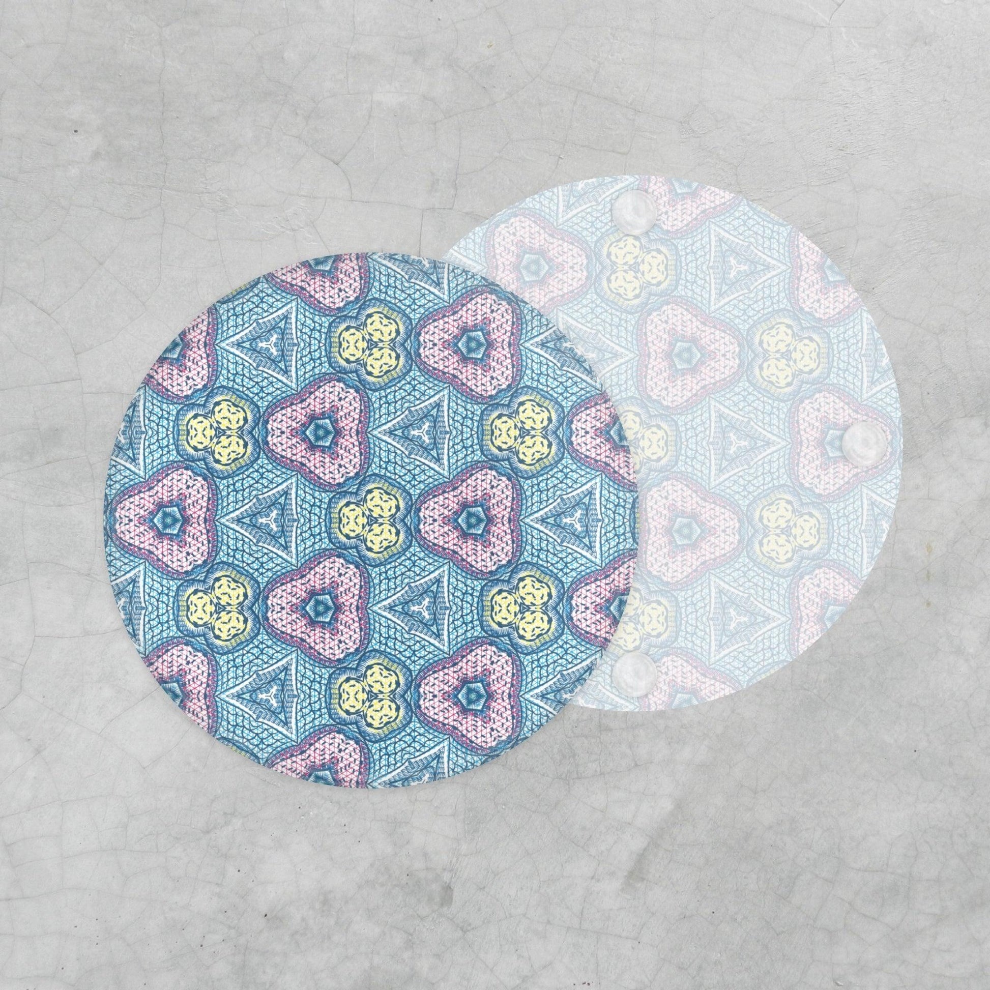 Glass Coaster Blue 4 - Home Sweet Soul