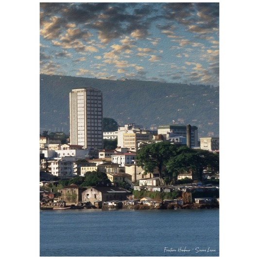 Freetown Harbour -Sierra Leone Art Print