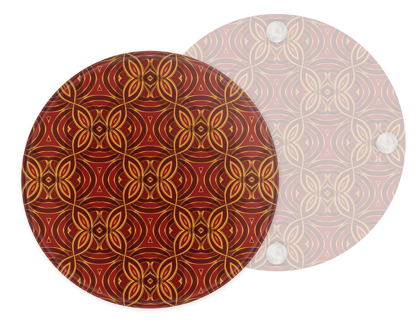 Red - Glass Coaster 1 - Home Sweet Soul