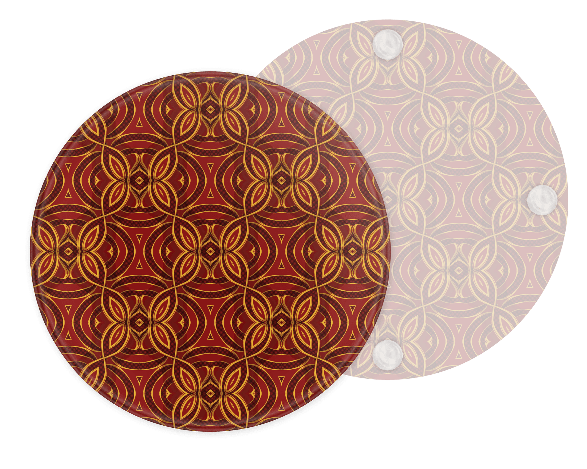 Red - Glass Coaster 1 - Home Sweet Soul