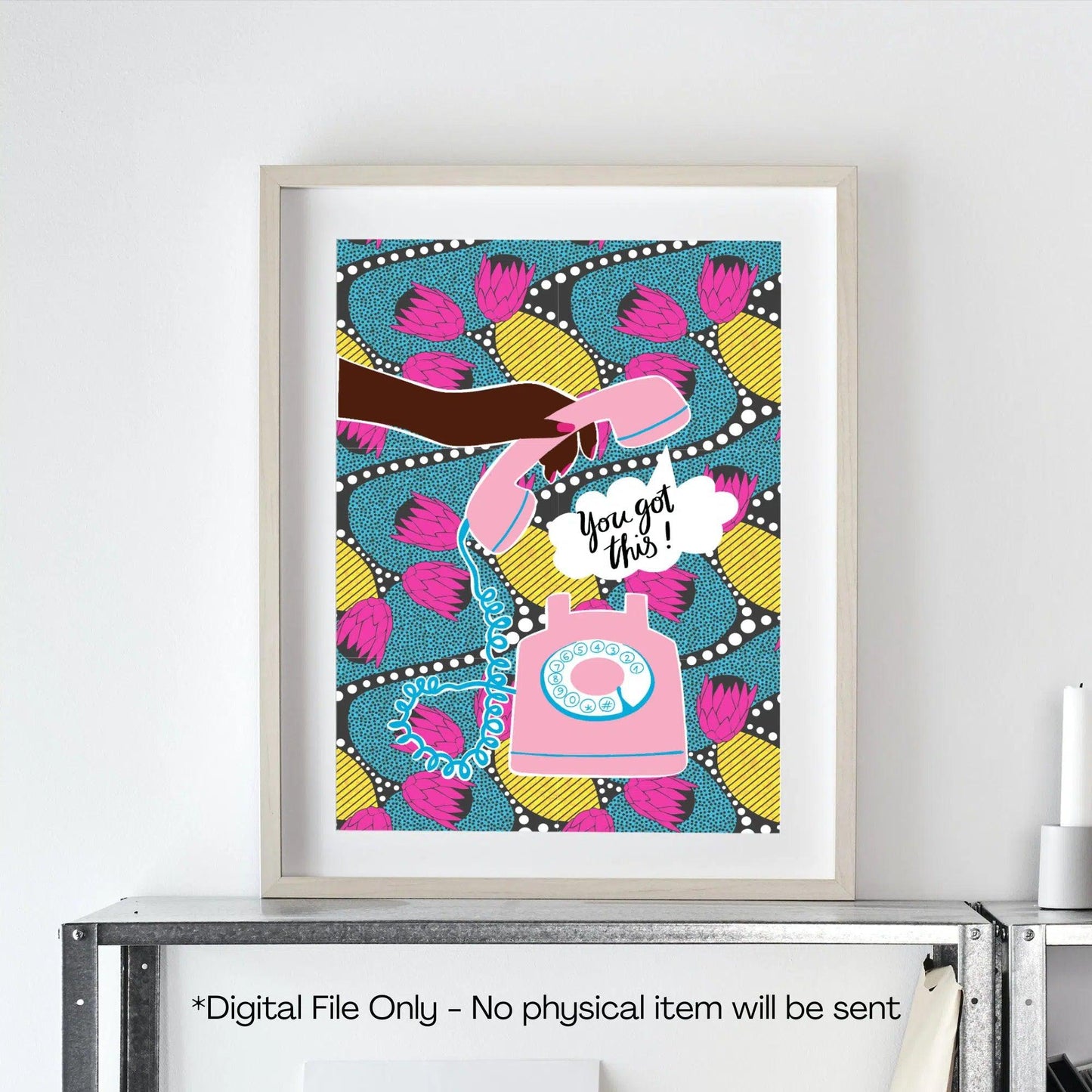 Retro Afrocentric 'You've got this' Wall Art Print (Printable) - Home Sweet Soul